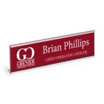 Wall Mount Engraved Nameplate