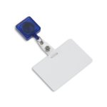 Translucent Blue Square Badge Reel