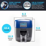 ID Maker Apex 1-Sided Card Printer with Magnetic Stripe Encoder