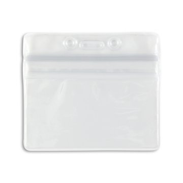 Clear Horizontal Sealable Badge Holder