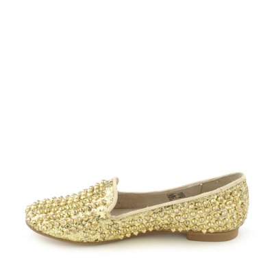 steve madden gold spiked flats