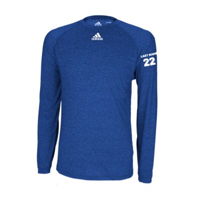 Adidas Climalite Heathered LS Tee Athletic Grey