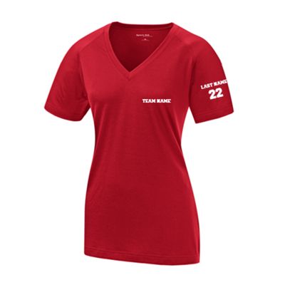 Women's Sport Tek Ladies Ultimate Performance V-Neck in White