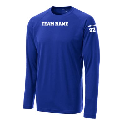 Men's Sport Tek Long Sleeve Ultimate Performance CrewLS in White