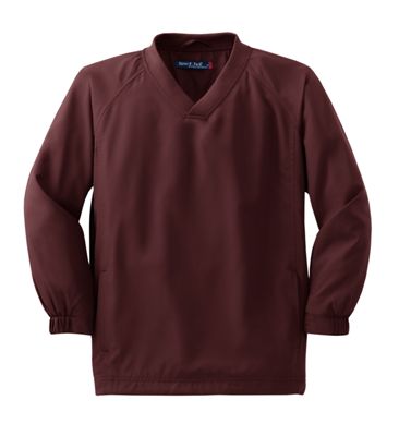 Sport Tek Youth V-Neck Raglan Wind Shirt