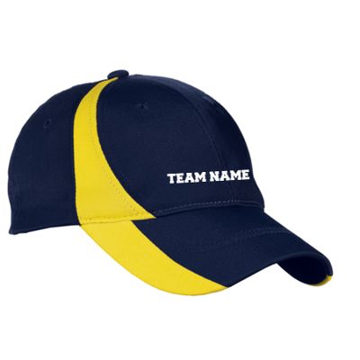 Sport Tek Youth Dry Zone; Nylon Colorblock Cap in White/Black