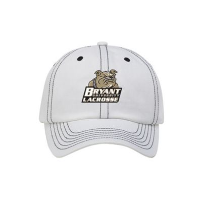 Men's Washed Twill Contrast Seam Cap in White