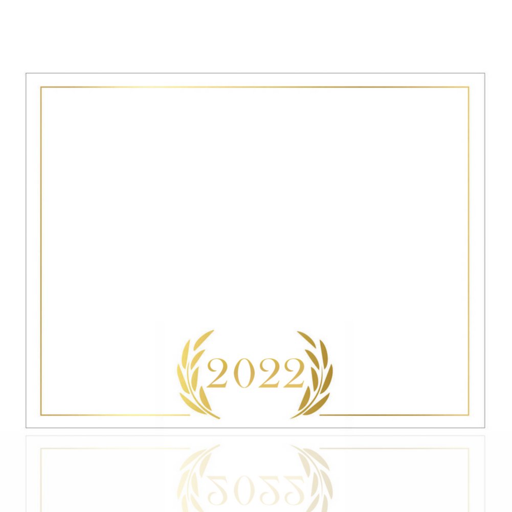Foil-Stamped Certificate Paper - 2022