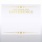 View larger image of Foil Certificate Paper - You Make the Difference - Stars