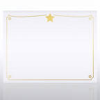 View larger image of Foil Certificate Paper -  Shining Star Border