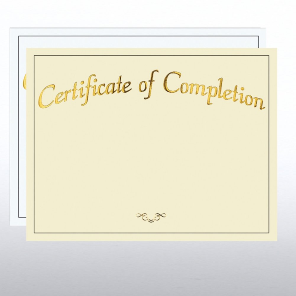 View larger image of Foil Certificate Paper - Certificate of Completion