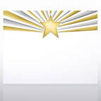 View larger image of Foil Certificate Paper - Duo Tone Beaming Star