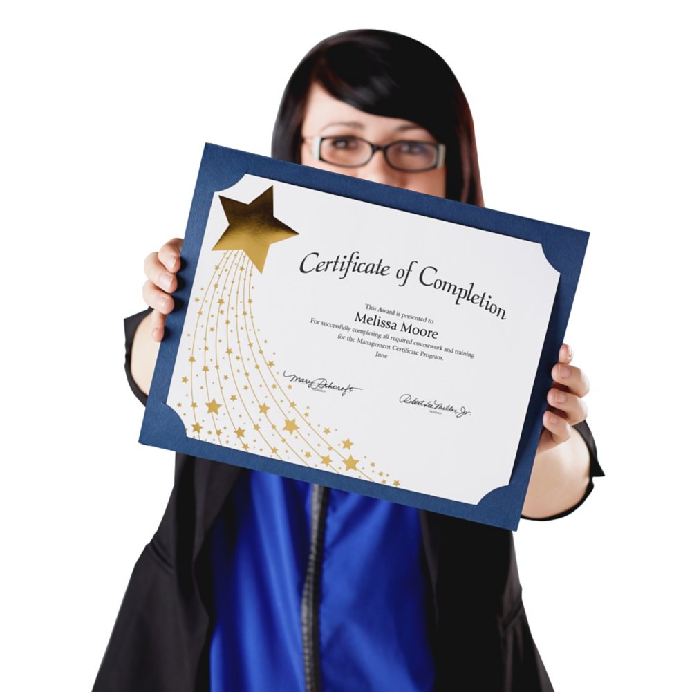 Foil Certificate Paper - Shimmering Star