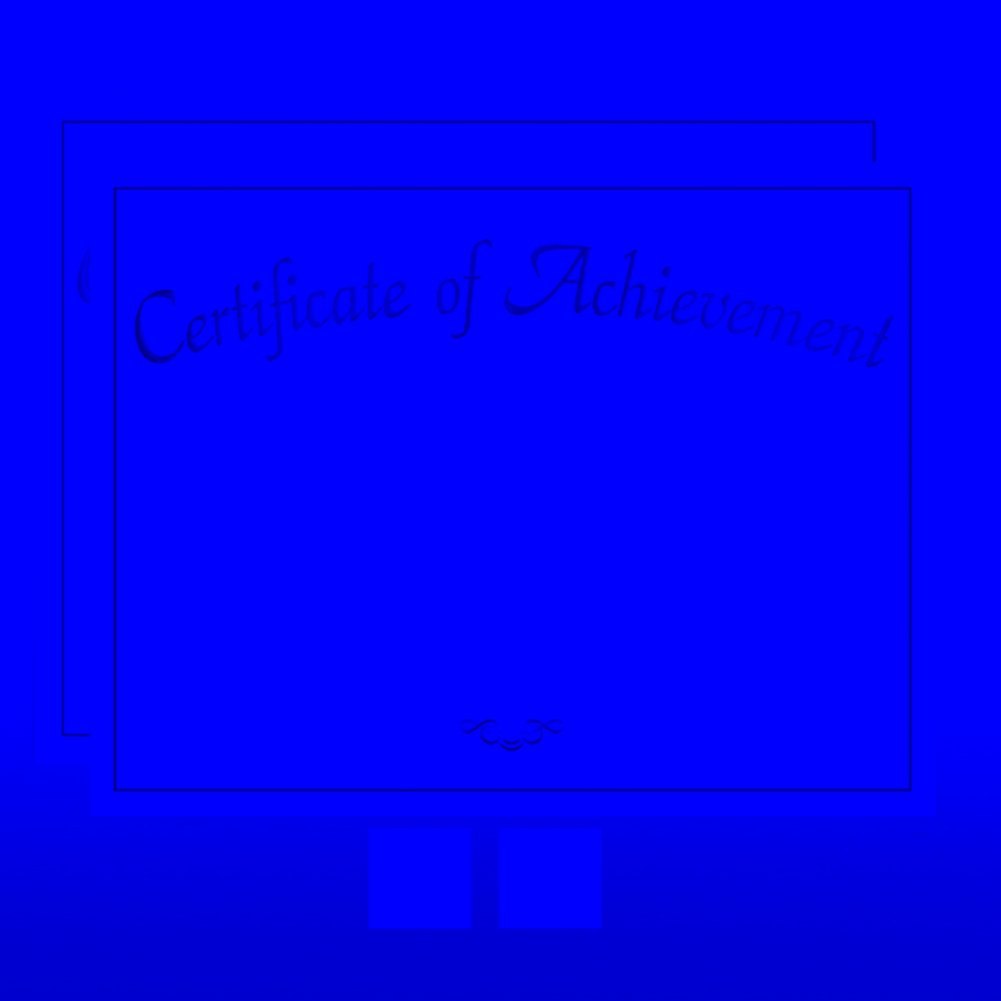 Foil Certificate Paper Certificate of Achievement Baudville