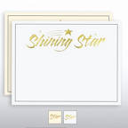 View larger image of Foil Certificate Paper - Shining Star
