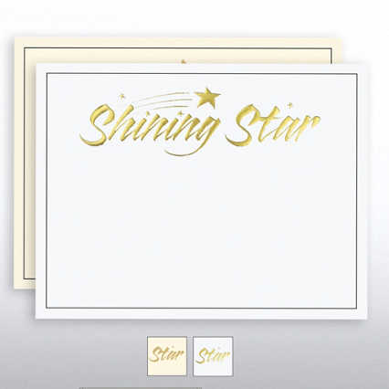 Foil Certificate Paper - Shining Star