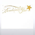 View larger image of Foil-Stamped Certificate Paper - Academic Star - White