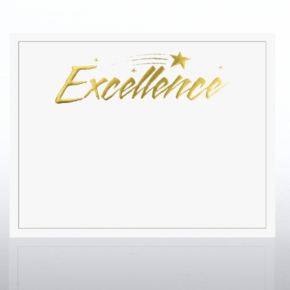 Foil Certificate Paper Excellence Star Baudville