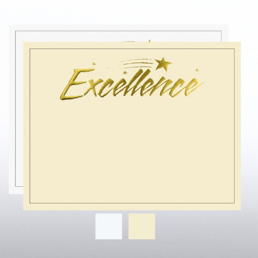 Foil Certificate Paper Excellence Star Baudville