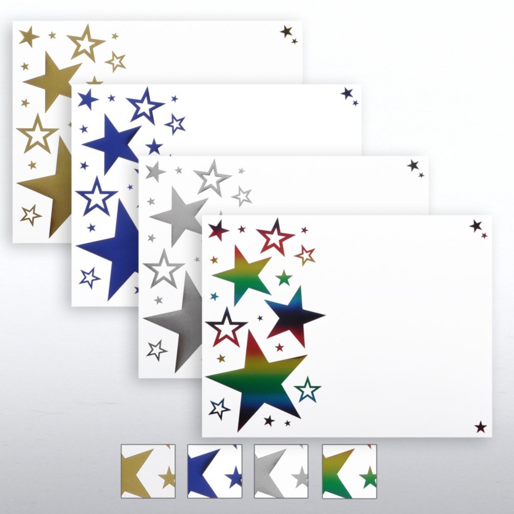 Foil Certificate Paper - Bright Stars