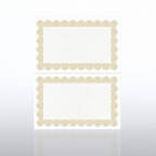 View larger image of Certificate Paper - Scallop - Half-Size - Gold
