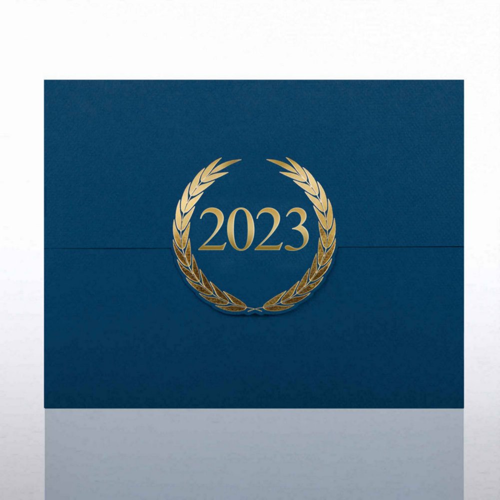 Foil-Stamped Certificate Folder - Laurels - 2023