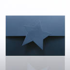 View larger image of Certificate Folder - Half Size w/ Star Flap - Blue