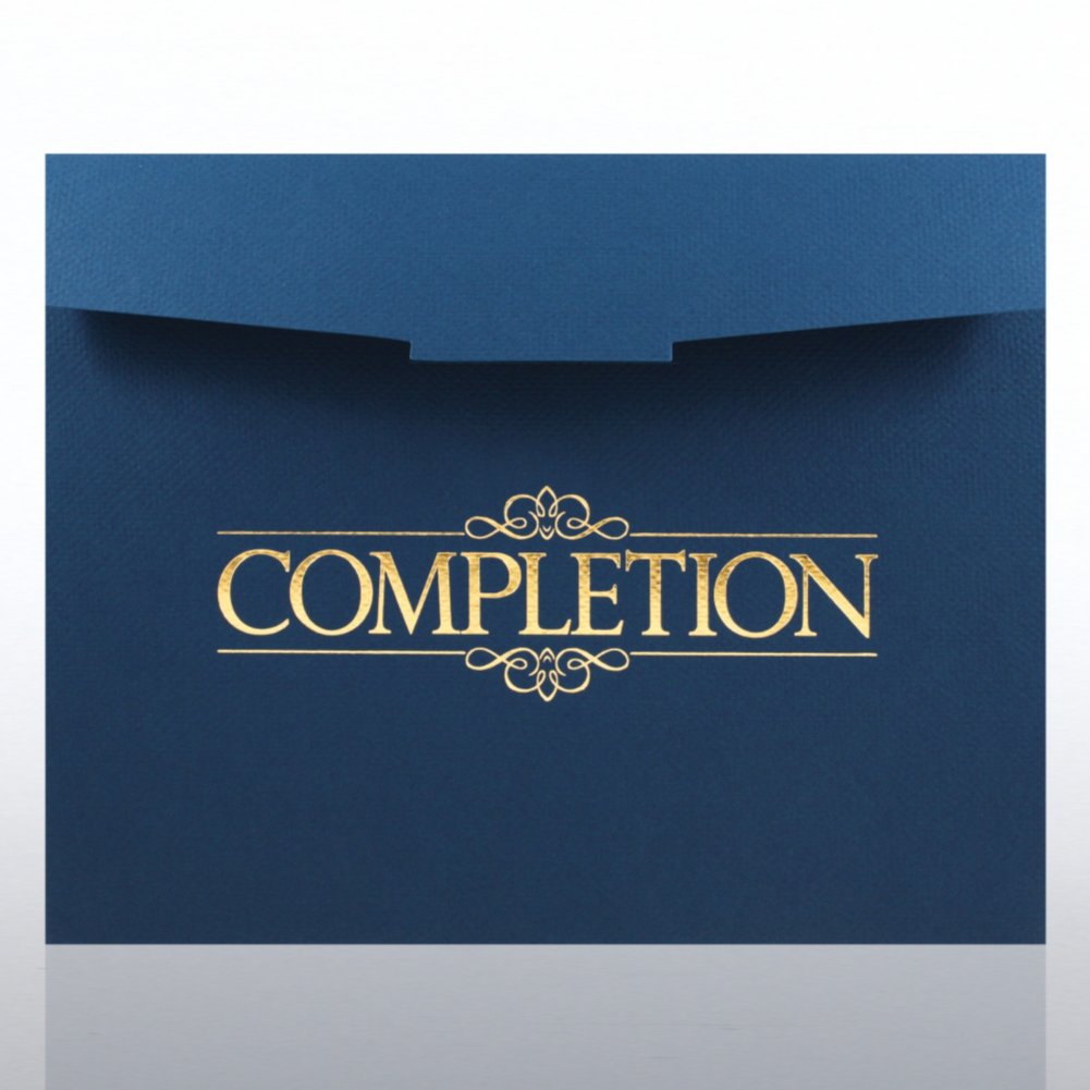 Completion Foil-Stamped Certificate Folder