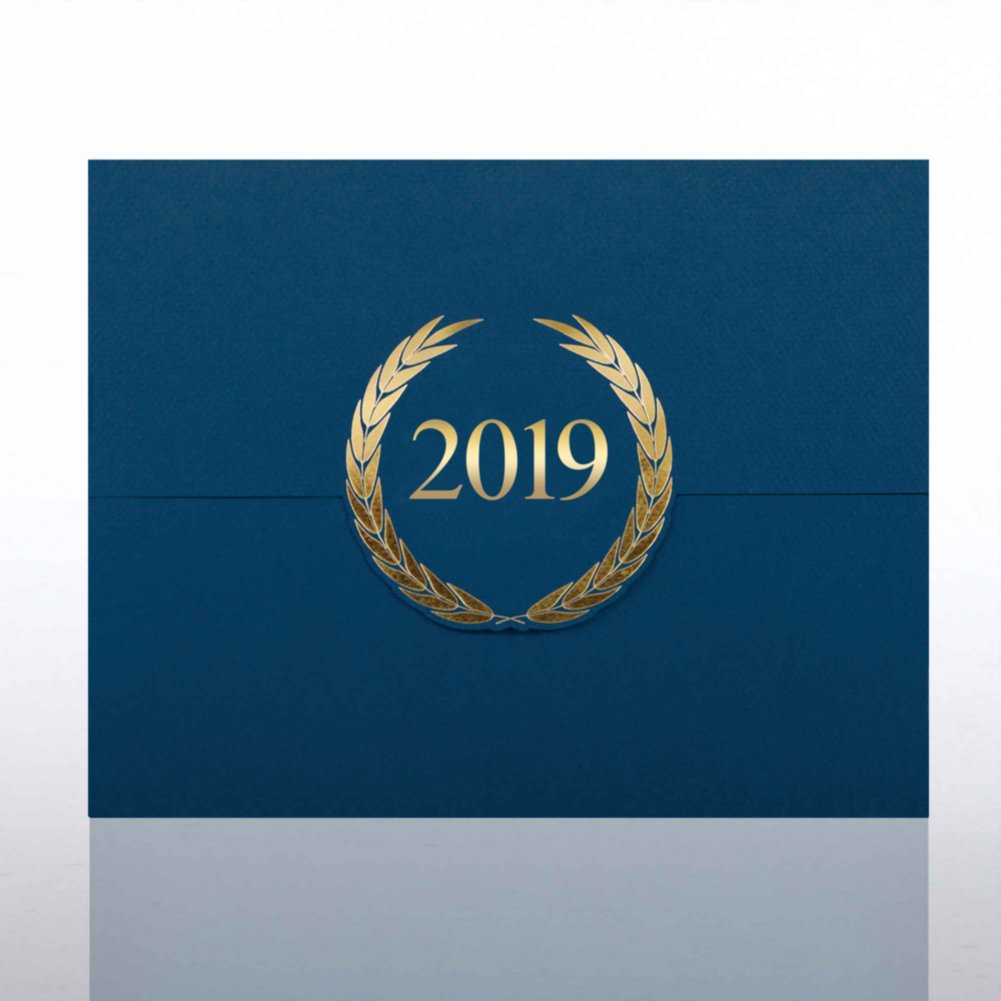 Foil-Stamped Certificate Folder - Laurels - 2022