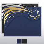 View larger image of Foil Stamped Embossed Folder - Radiant Stars