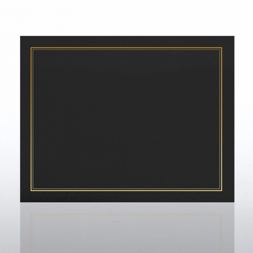 Gold Foil Border Certificate Cover