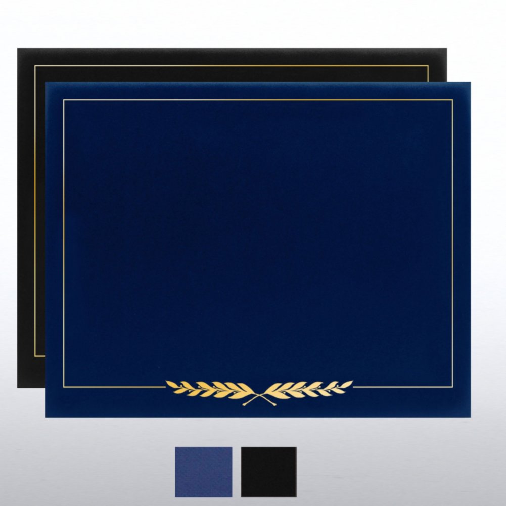 View larger image of Laurels Gold Foil Border Certificate Cover