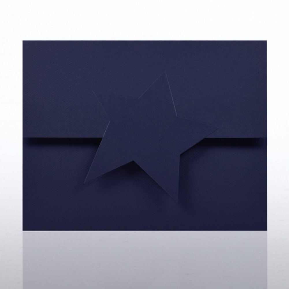 Embossed Star Certificate Folder