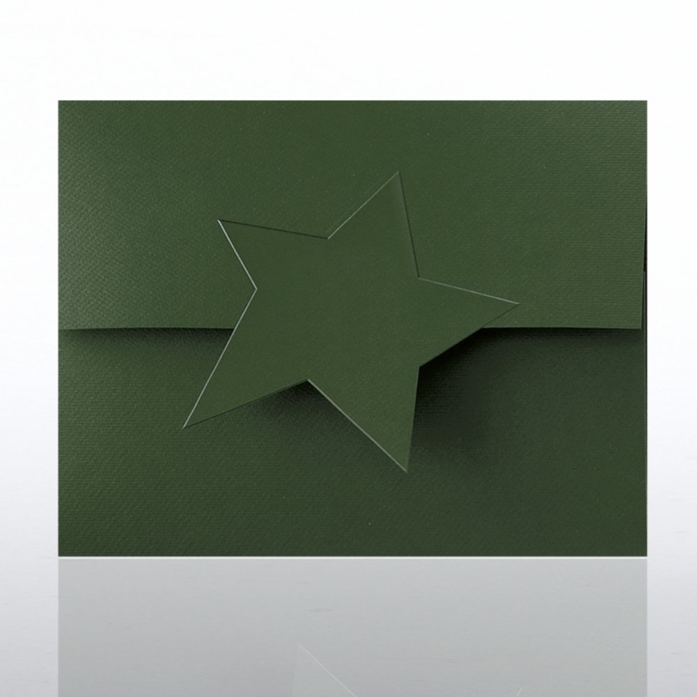 Embossed Star Certificate Folder