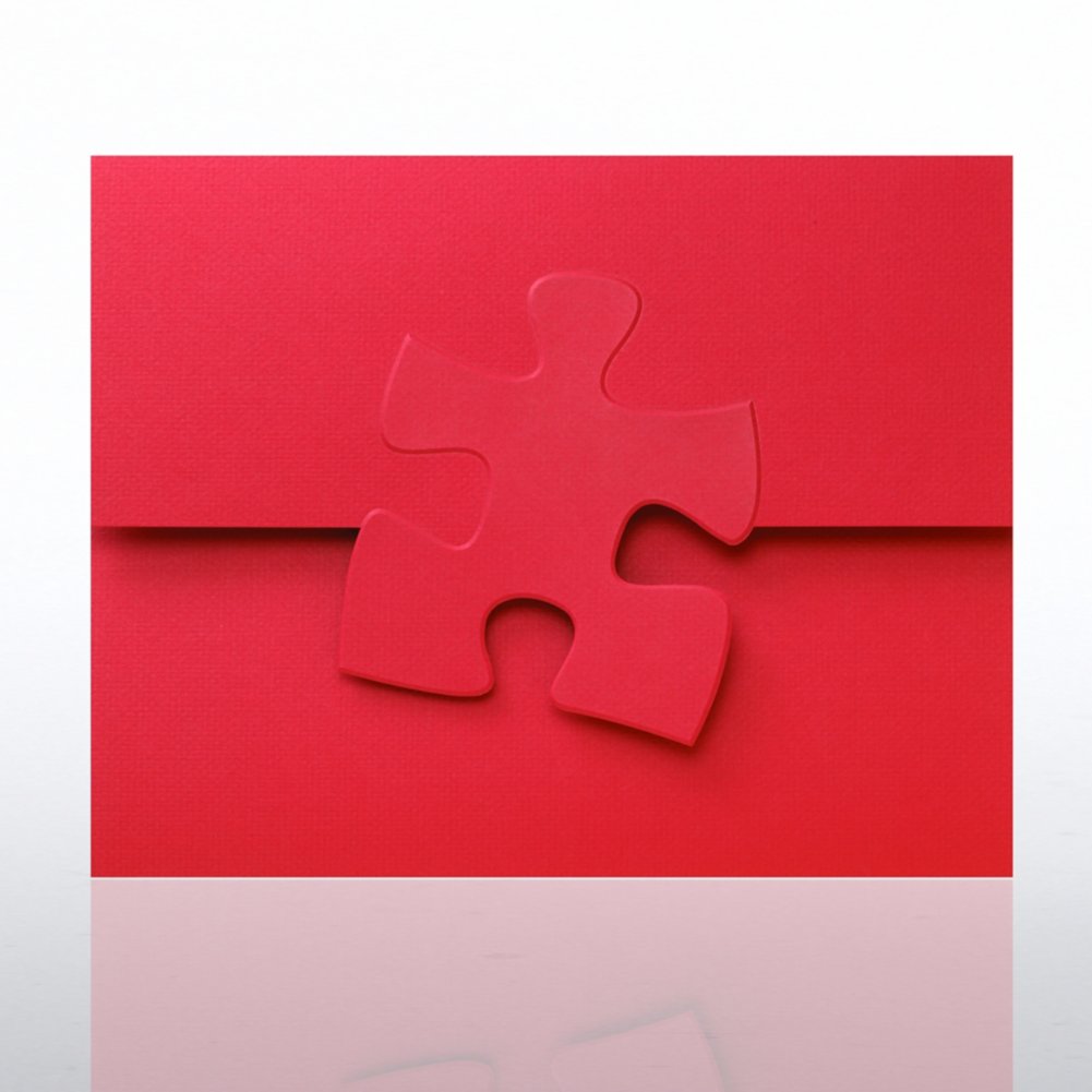 Embossed Puzzle Piece Certificate Folder