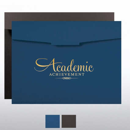 Academic Achievement Foil Certificate Folder