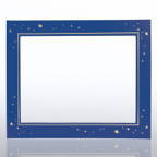 View larger image of Leatherette Frame - Gold Foil Stars - Blue