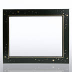 View larger image of Leatherette Frame - Gold Foil Stars - Black