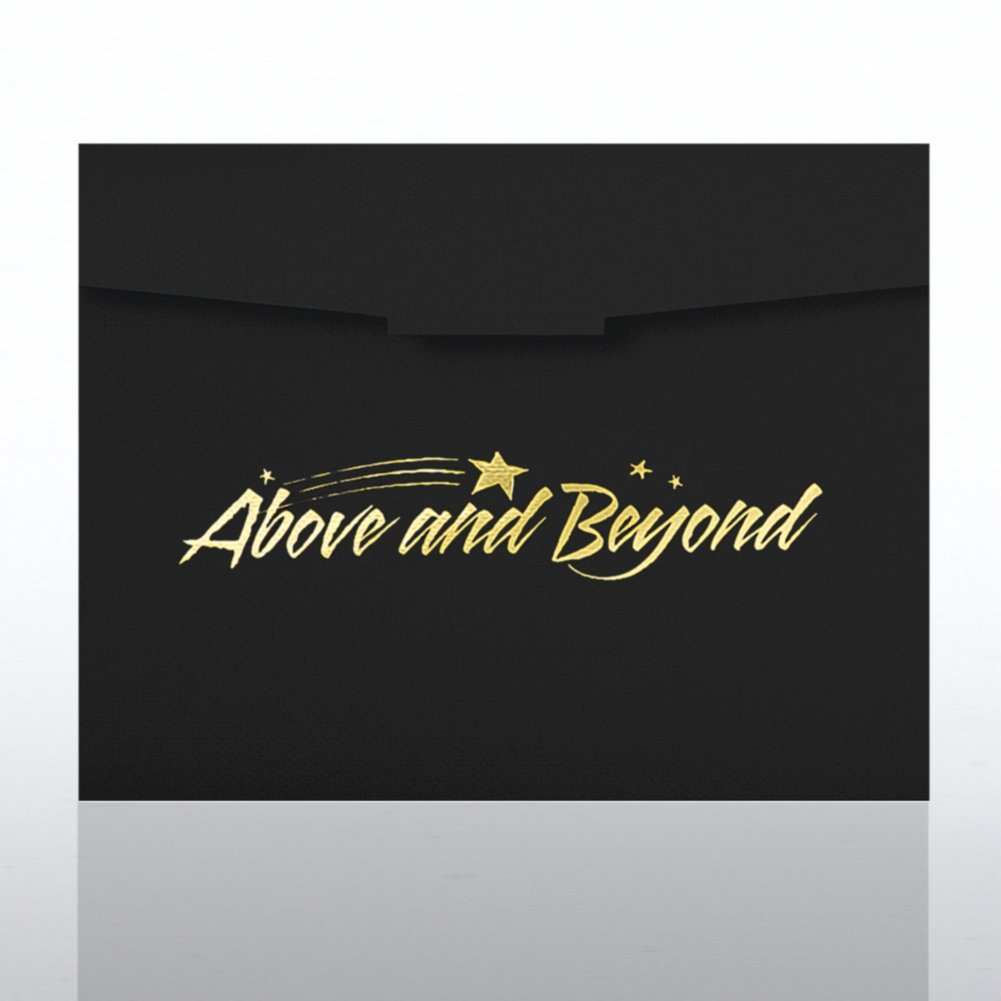 Above and Beyond Foil Certificate Folder