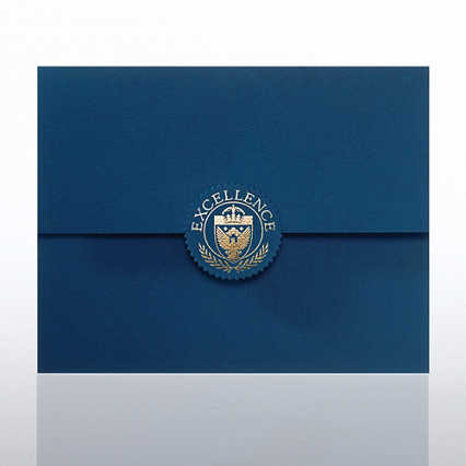 Excellence Seal Serrated Flap Foil Certificate Folder