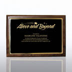 View larger image of Prestigious Award Plaque - Full-Size - Black w/ Gold