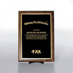 View larger image of Prestigious Award Plaque - Half-Size - Black w/ Gold