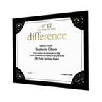 View larger image of Praise Displays - Black - Silver Foil Swirl Stars