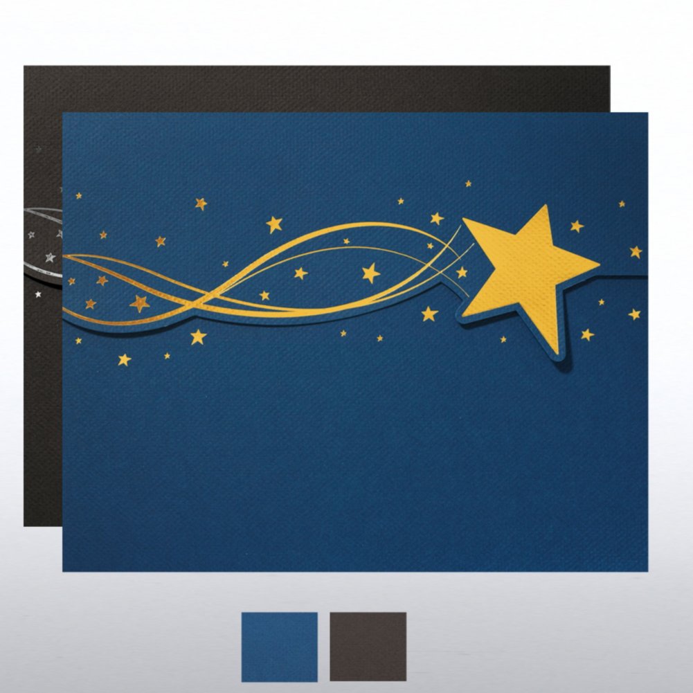 Magic Star Foil Certificate Folder