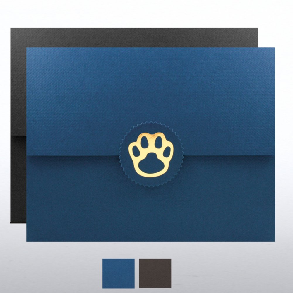 View larger image of Paw Foil Certificate Folder