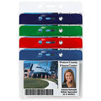 View larger image of Colored Bar Badge Holders - Horizontal Credit Card