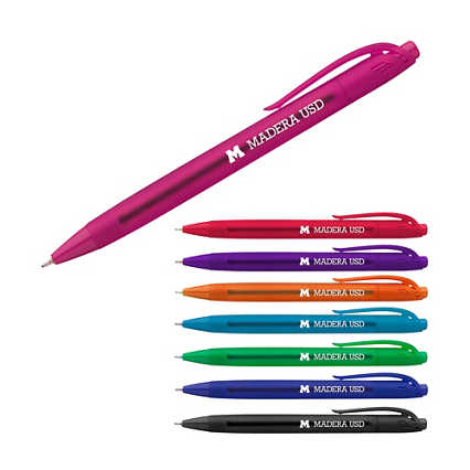 Add Your Logo:  Soft Grip Color Pop Pen