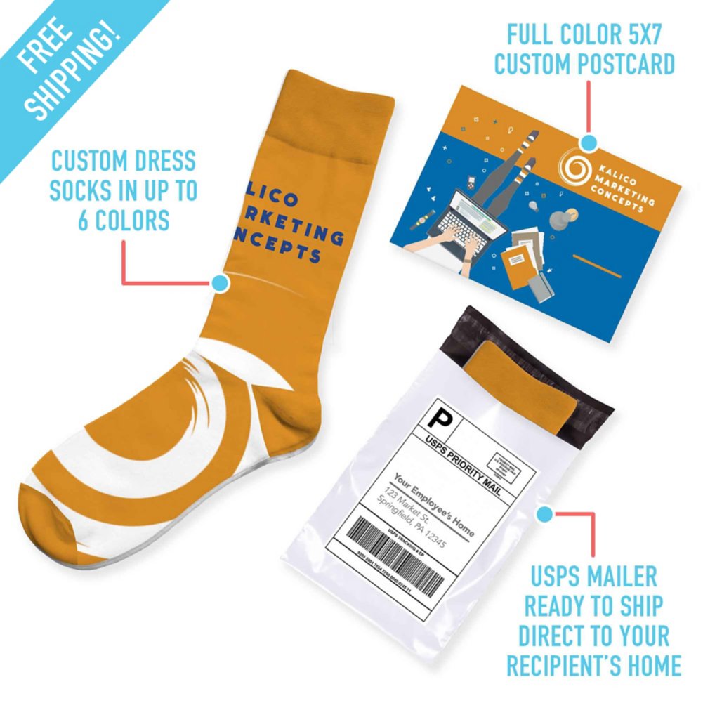 View larger image of Add Your Logo: Sock Care Package