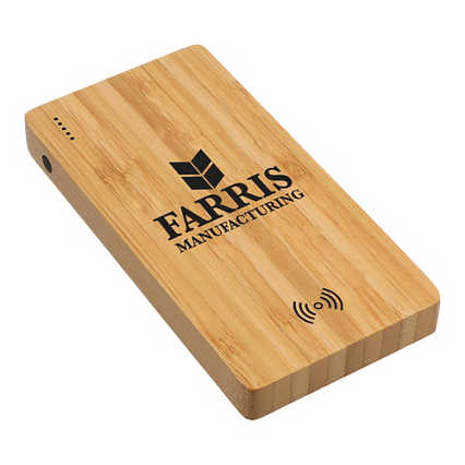 Add Your Logo: Bamboo Power Bank