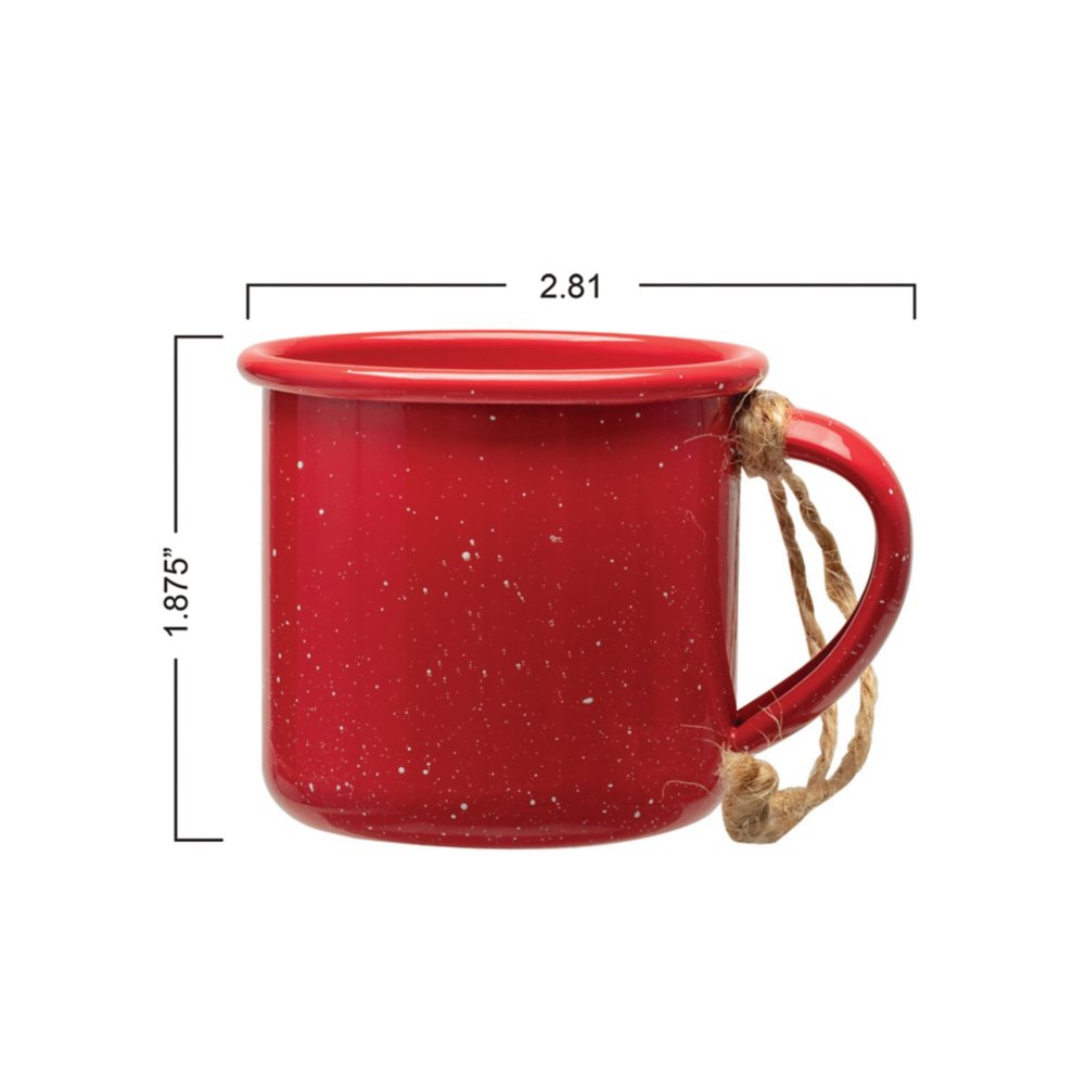 Add Your Logo: Mini Campfire Mug Ornament